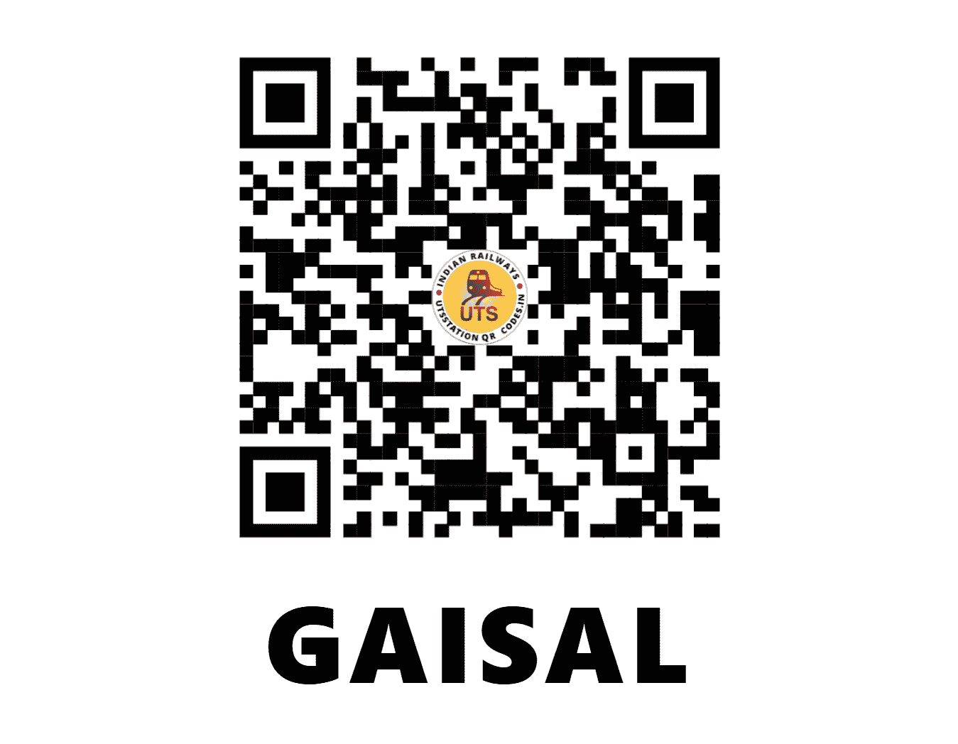UTS QR Code for GAISAL - GIL (NF - WEST BENGAL)